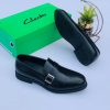 Clark buckle cooperate black shoe