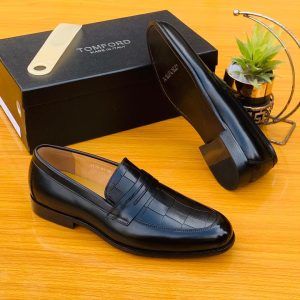 Tomford Men Quality Premium Leather Shoe-Black