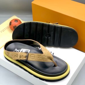 Versace Italian Men Quality Slippers - Yellow