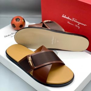 Italian Men Quality Slippers - Brown