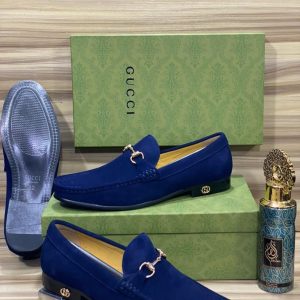 Gucci Italian Men Quality Slippers - Blue