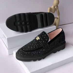 Versace Italian Men Quality Shoe - Black