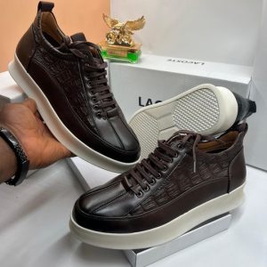 Lacoste Italian Men Quality  Shoe - Brown
