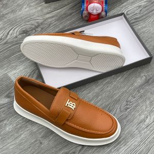 Burbery Italian Men Quality  Shoe -  Brown