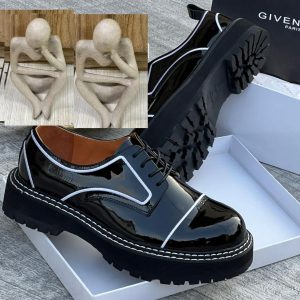 Givenchy Men Glossy Big Sole Loafers Shoe